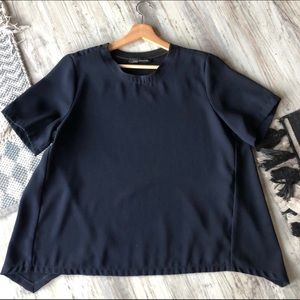 Zara Navy Blouse